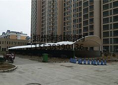 新蔡縣明英文苑地下車(chē)庫(kù)膜結(jié)構(gòu)出入口