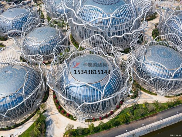 ETFE膜結(jié)構(gòu)項(xiàng)目【海南?？诤；◢u會(huì)議中心】正在施工中